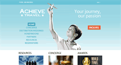 Desktop Screenshot of achievetravel.com